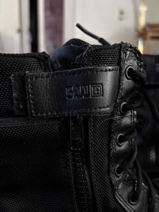 Heavy Duty 5.11 Tactical Goth Black All Season Combat Boots | Size 8.5 main image 9